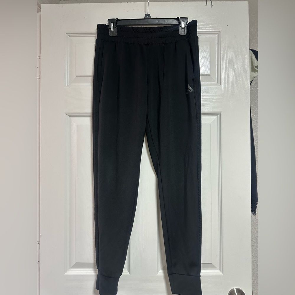 Adidas mens track pants black M